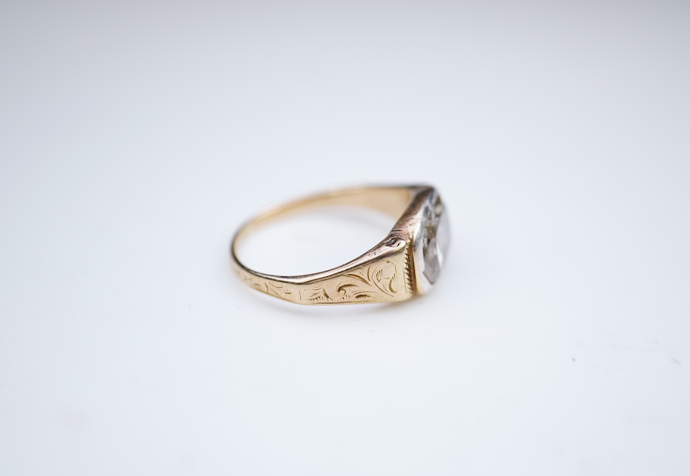 A rare Georgian/early Victorian diamond ring, first half 19th century